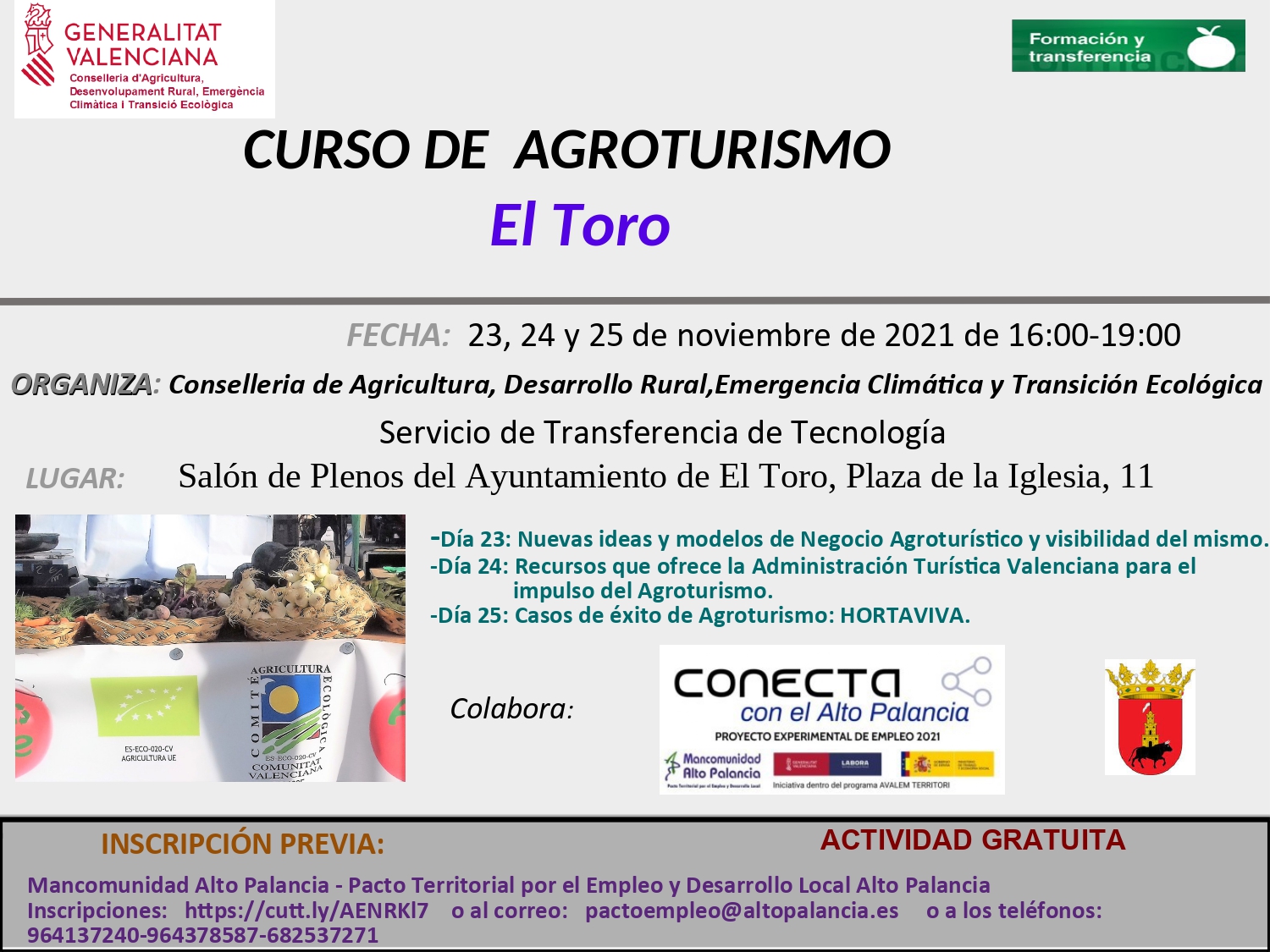 Curso gratuito de AGROTURISMO