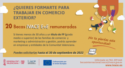 Becas Ivace E+E - Exportación y empleo 2022