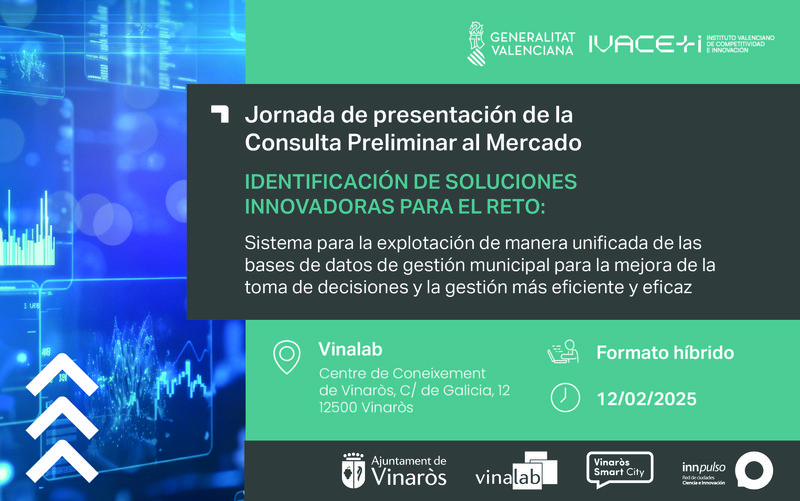 Presentacin de la Consulta Preliminar al Mercado: soluciones innovadoras para la gestin de datos municipales en Vinars