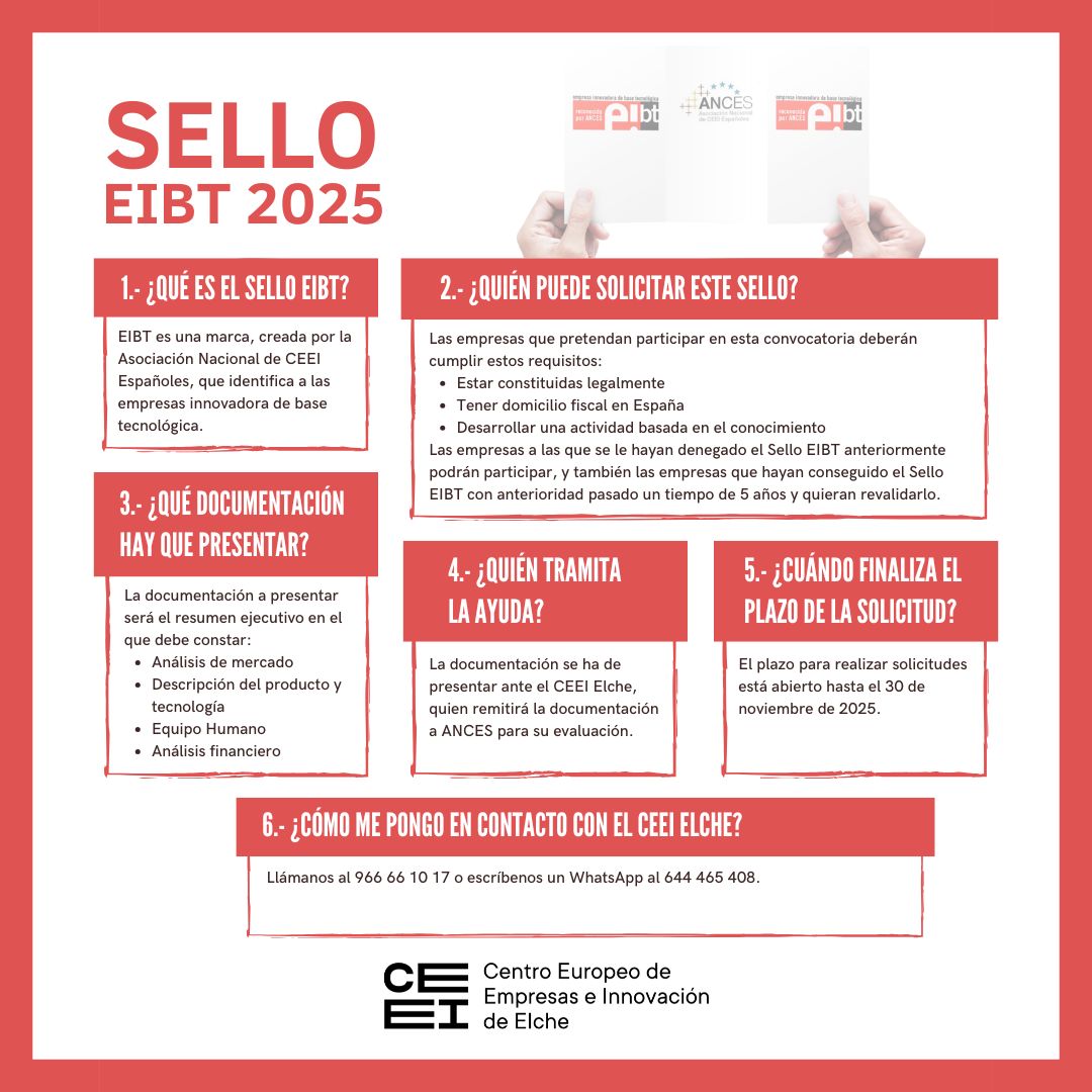 Sello Eibt 2025 4º convocatoria