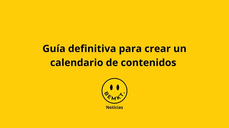 Guia calendario de contenidos