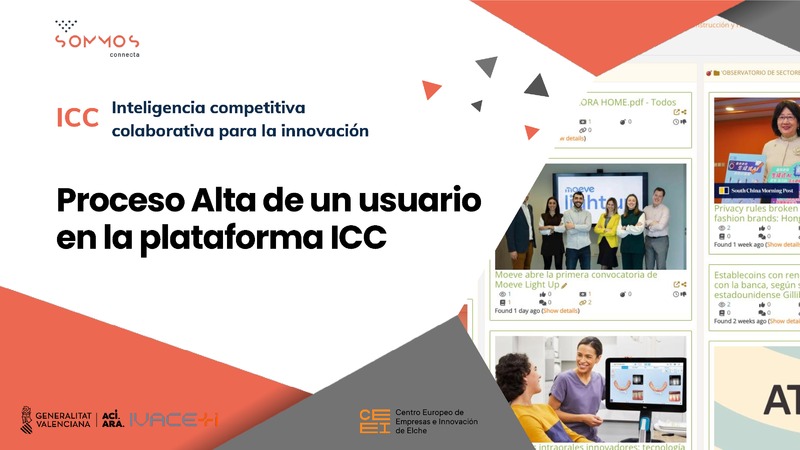Proceso de alta de un usuario en el sistema de Inteligencia Competitiva Colaborativa