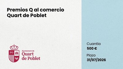 Premios Q al comercio Quart de Poblet 2026