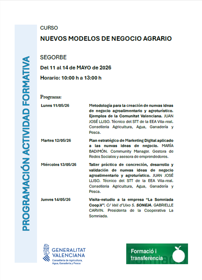 Nuevos modelos de negocio agroalimentario en Segorbe
