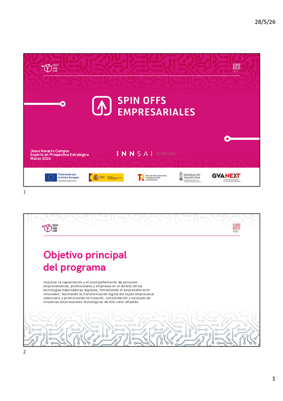 Spin Offs Empresariales | Jes�s Navarro