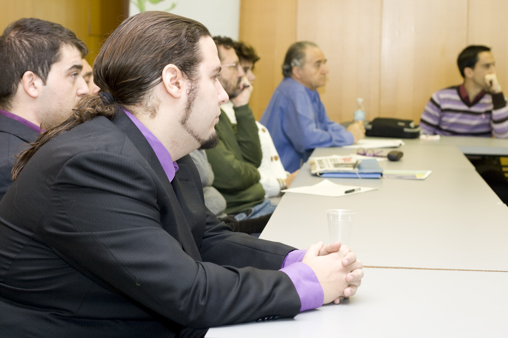 Empresarios y emprendedores reunidos en el Desayuno de innovación, CEEI Castellón.