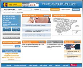 Portal web Plan de Continuidad Empresarial