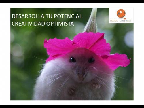 portada ponencia Desarrolla tu potencial-Creatividad Optimista