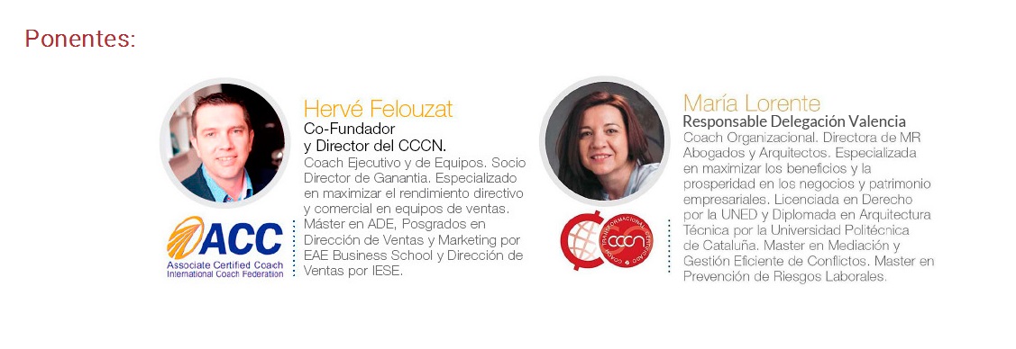 Hervé Felouzat y María Lorente de Centro de Coaching Cristina Naughton