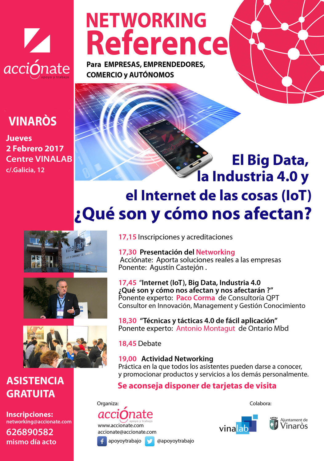 Networking  Reference Big Data, Internet e Industria 4.0 Cmo nos afectan?