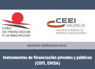 Instrumentos de financiacin privados y pblicos (CDTI, ENISA)