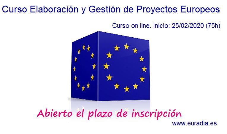 Curso on line Elaboración y Gestión de Proyectos Europeos