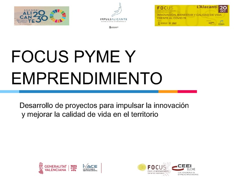 Desarrollo de proyectos para impulsar la innovacin - Ayuntamiento de Alicante (Portada)