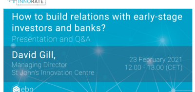 Webinar: How to build relations with early-stage investors and banks