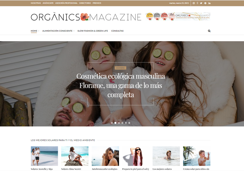 Primer magazine de Espa�a de cosm�tica natural