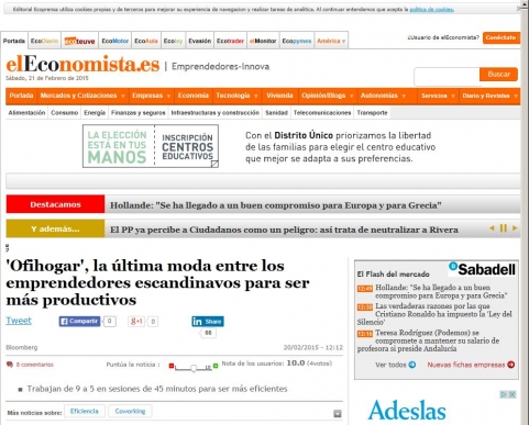Hoffice o 'Ofihogar', �la evoluci�n del coworking?